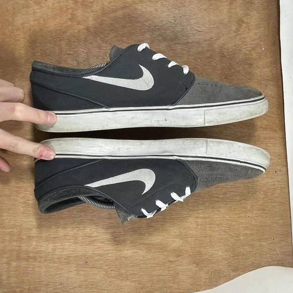 Nike Zoom Stefan Janoski Mens Size 13 Grey Suede Skate Shoes Sneakers main image 5